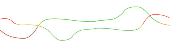 Line chart showing example of IAQ and Radon monitoring data