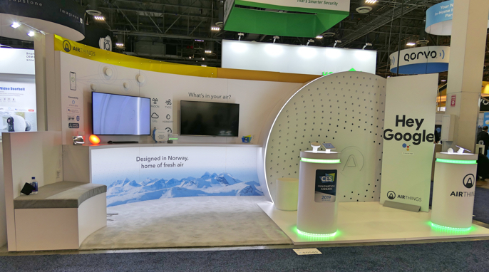 Airthings image CES 2019 booth