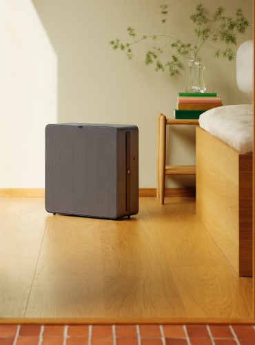Airthings Renew smart air purifier with HEPA-13 and activated charcoal filtration — potentially HSA/FSA eligible for asthma and allergy management