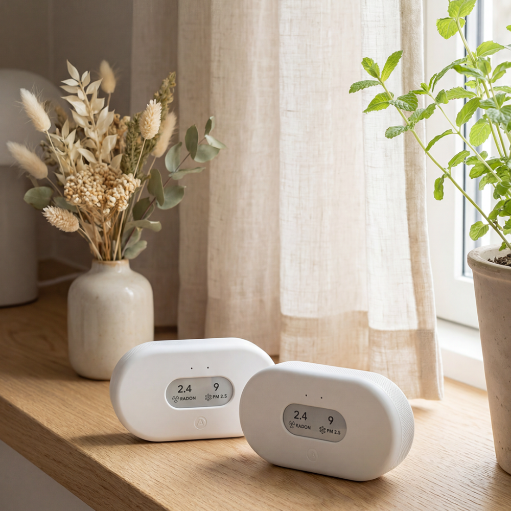 View Plus Duo monitors shown in bedroom and living room placement