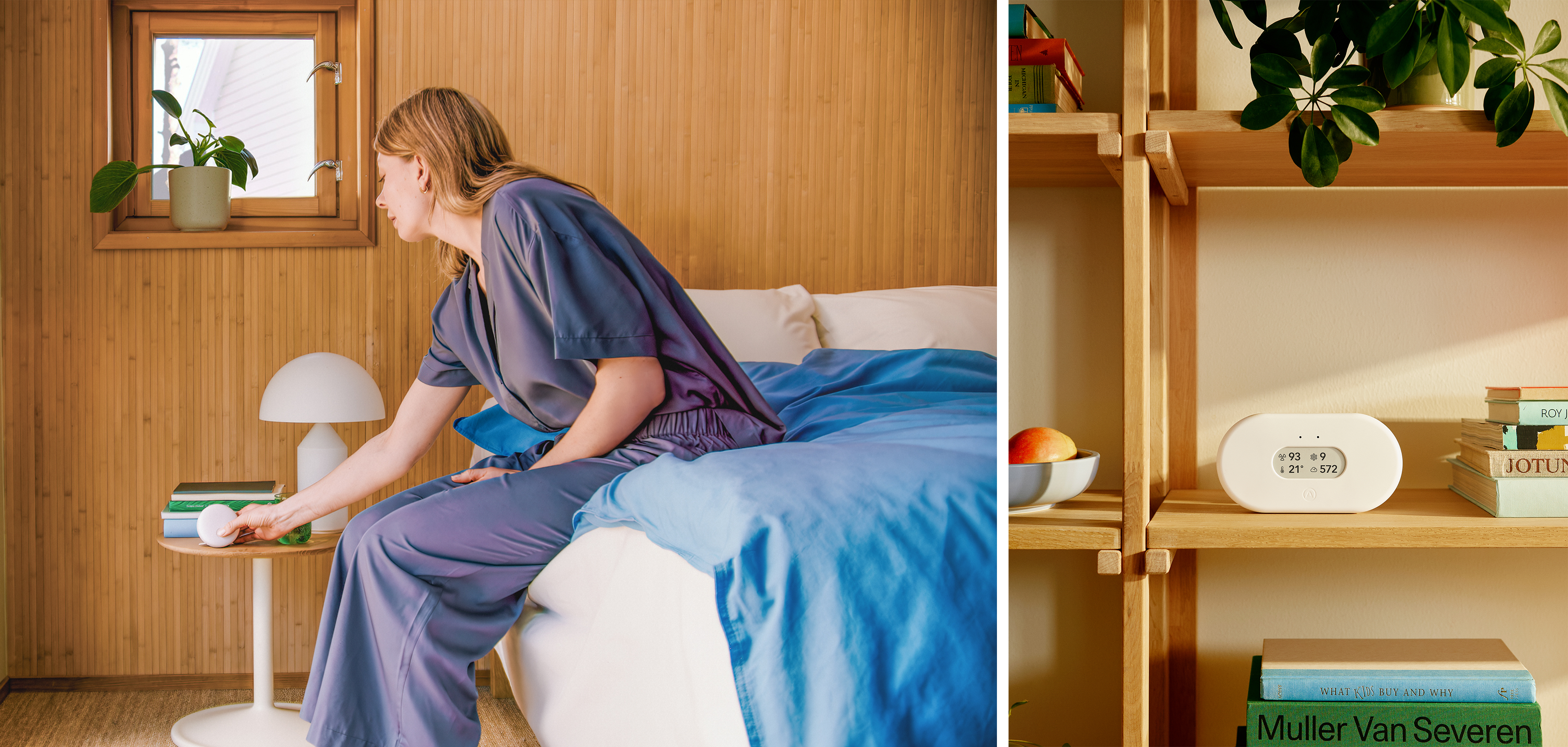 Airthings View Plus and Wave Enhance – Bedroom and Living Room