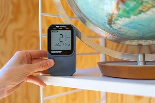 Airthings device used at home