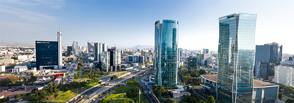 City skyline to represent discussion about outdoor air