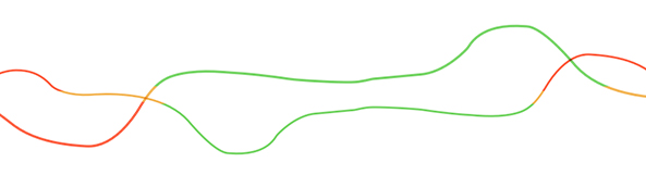 Line chart showing example of IAQ and Radon monitoring data