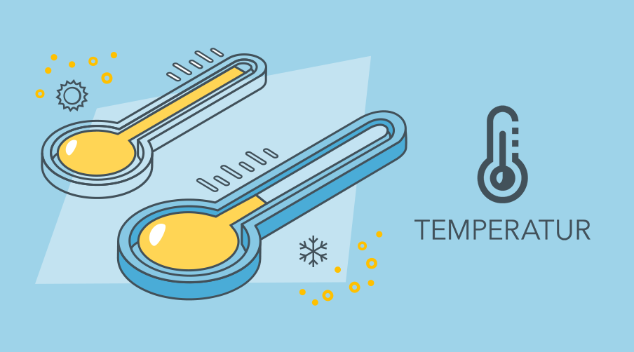 Dette måler vi: temperaturen i bygninger