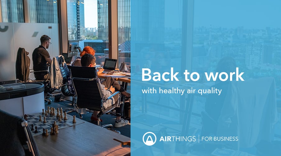 Back to work: how to make healthy air quality a priority in your office re-opening