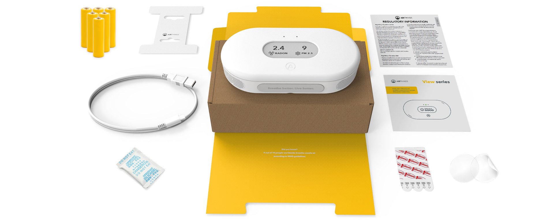 Airthings-View-series-Whats-in-the-Box