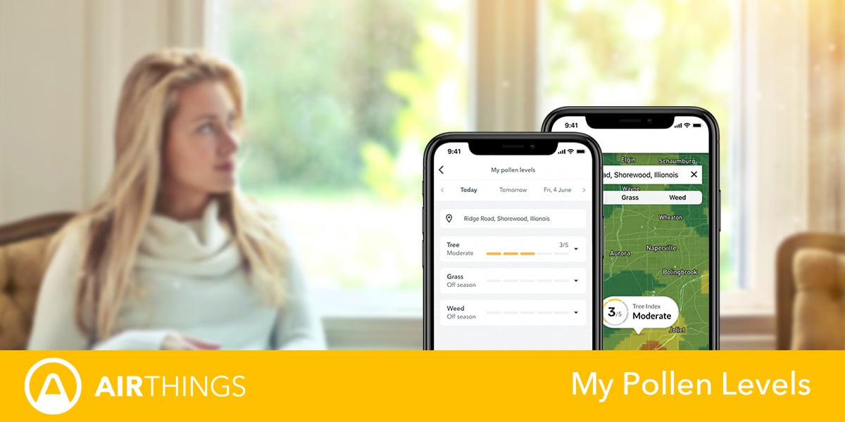 My Pollen Levels Live and local pollen levels in the Airthings App