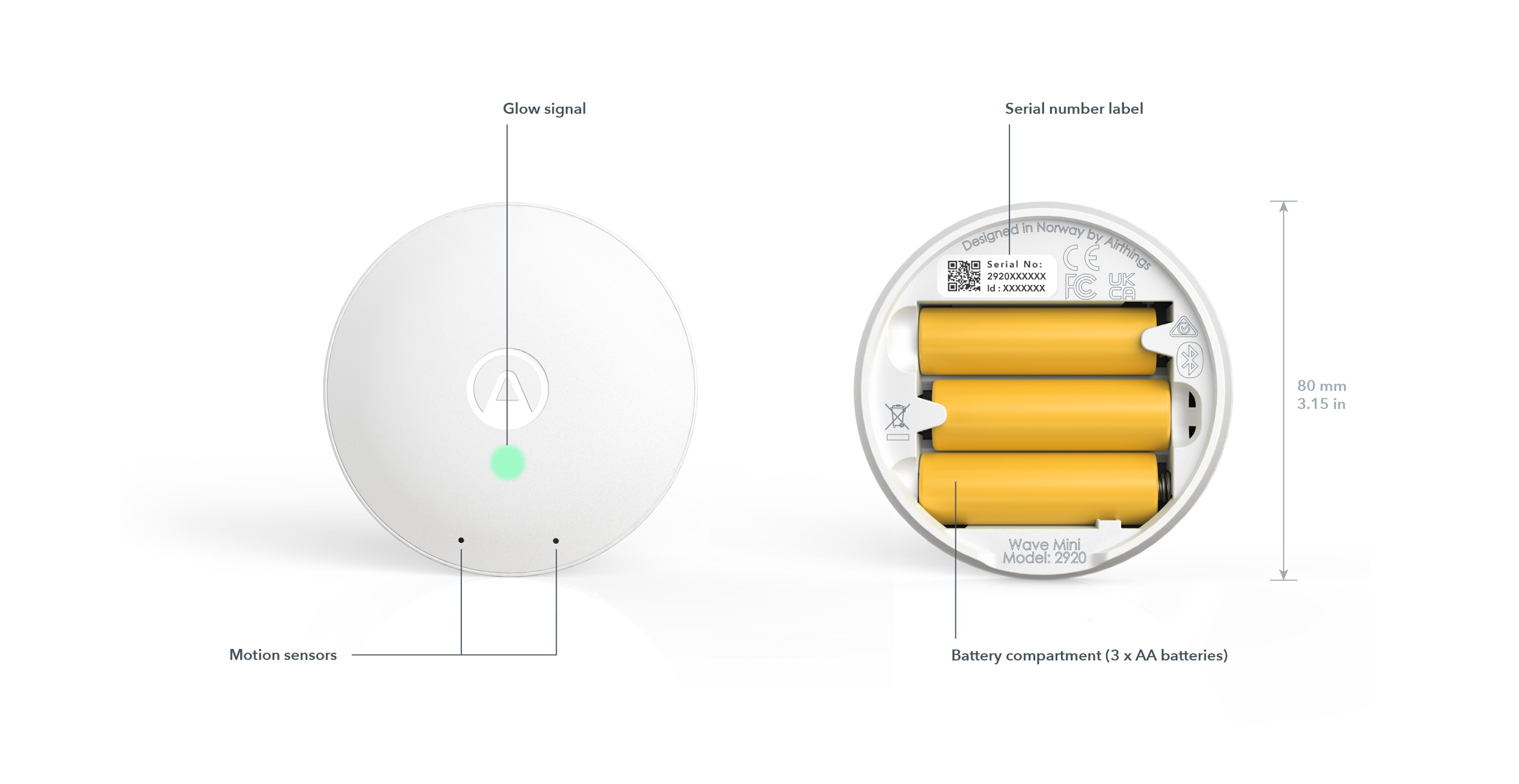 ES-Airthings Wave Mini - Especificaciones de productos - Detalles técnicos - ES-1