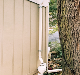 image of a radon pipe