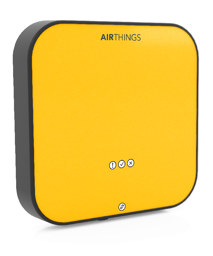 Airthings Corentium Pro continuous radon monitor used for professional radon testing