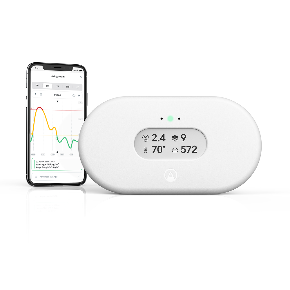 Airthings View Pollution 空気質モニター Airthings View Plus - Smart radon & air quality monitor